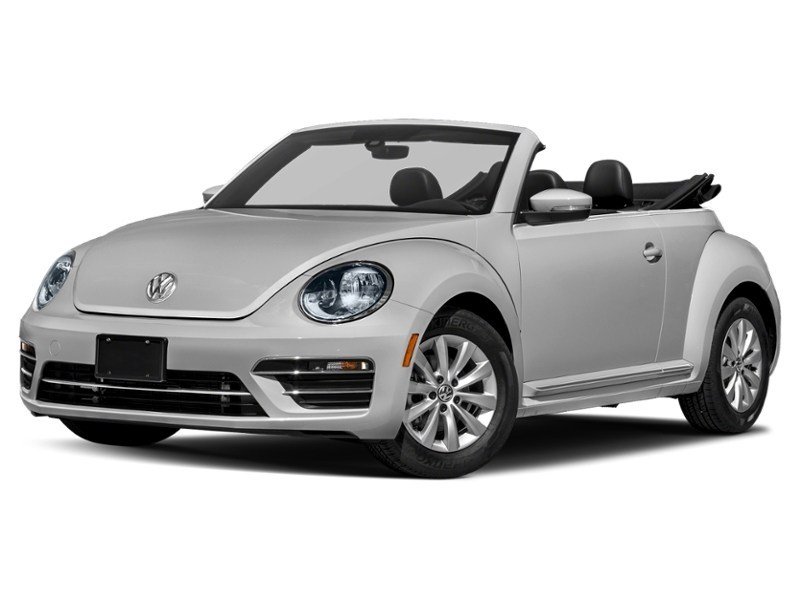 2017 Volkswagen Beetle 2dr Conv Classic White Silver Metallic w/Brown Roof  Shot 7