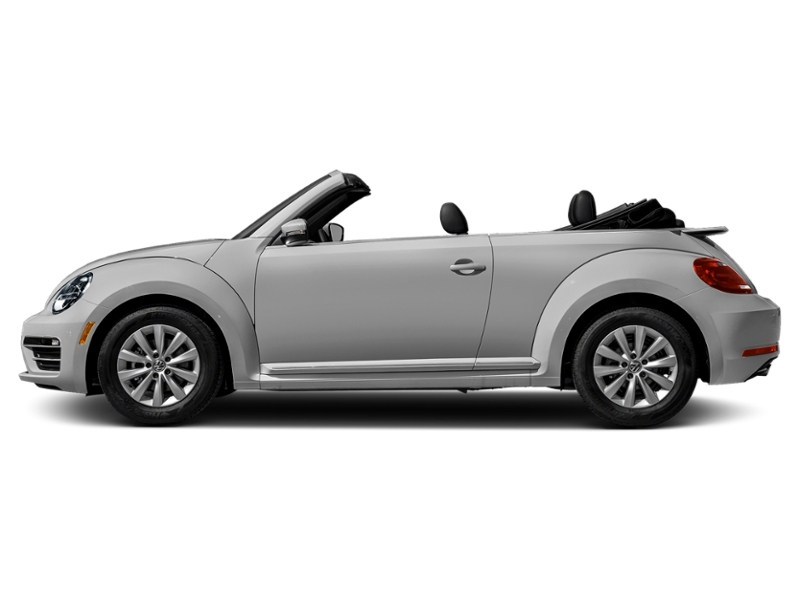 2017 Volkswagen Beetle 2dr Conv Classic White Silver Metallic w/Brown Roof  Shot 9