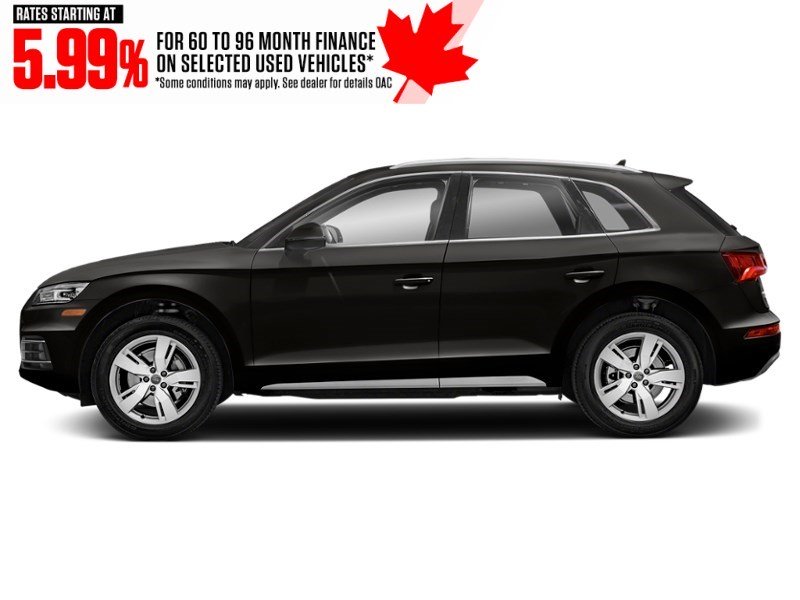 2020 Audi Q5 Komfort 45 TFSI quattro Mythos Black Metallic  Shot 3