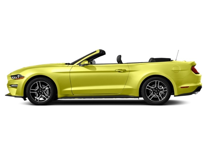 2021 Ford Mustang EcoBoost Convertible Grabber Yellow  Shot 3