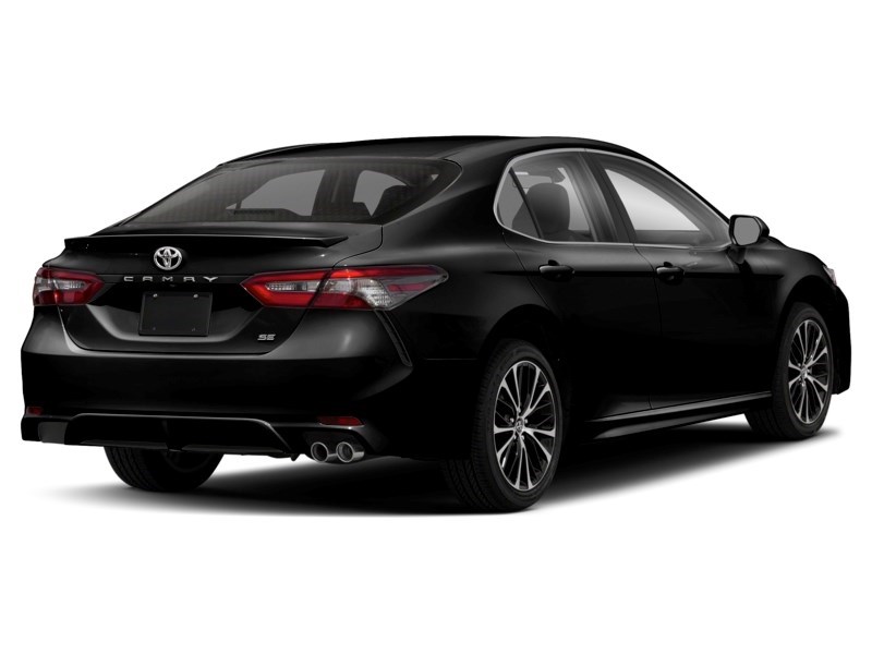2020 Toyota Camry SE Auto Midnight Black Metallic  Shot 2