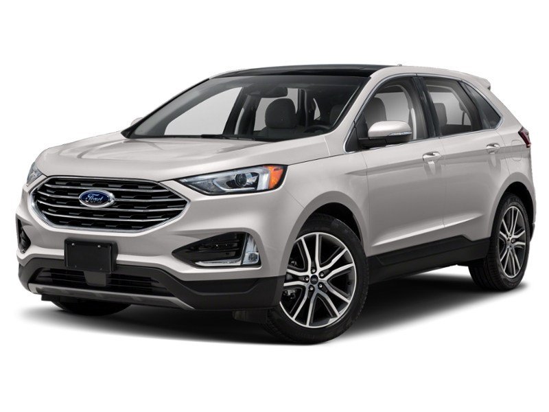 2019 Ford Edge Titanium AWD White Platinum Metallic Tri-Coat  Shot 4
