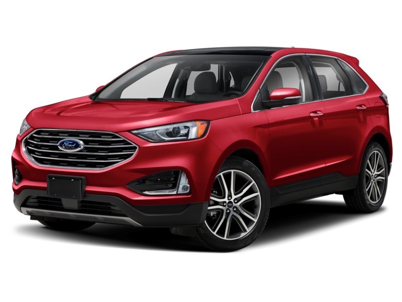 2020 Ford Edge Titanium AWD Rapid Red Metallic Tinted Clearcoat  Shot 1