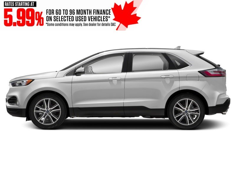 2020 Ford Edge SEL AWD Star White Metallic Tri-Coat  Shot 3