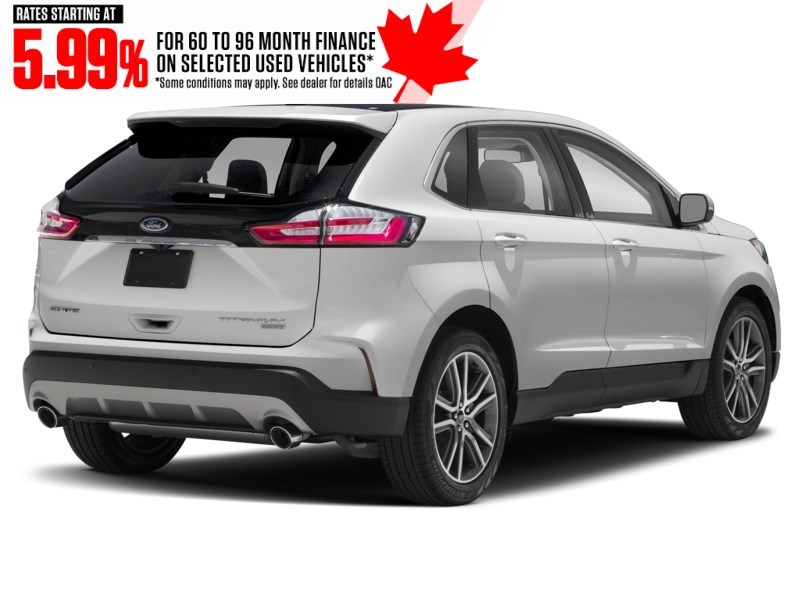 2020 Ford Edge SEL AWD Star White Metallic Tri-Coat  Shot 6