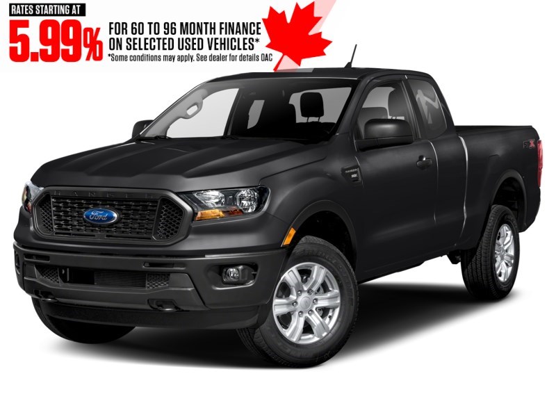 2021 Ford Ranger XL 4WD SuperCab 6' Box Shadow Black  Shot 1