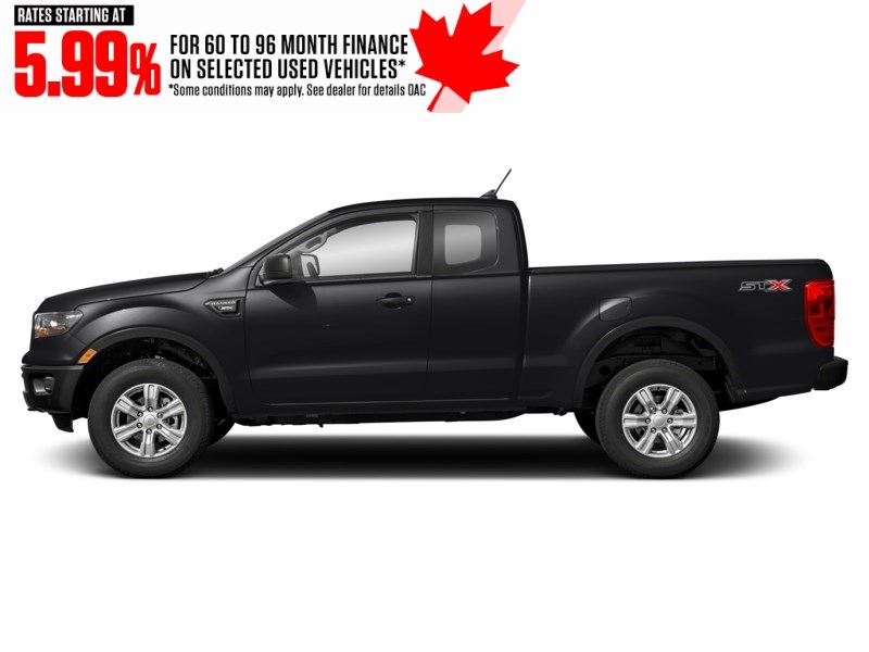 2021 Ford Ranger XL 4WD SuperCab 6' Box Shadow Black  Shot 5