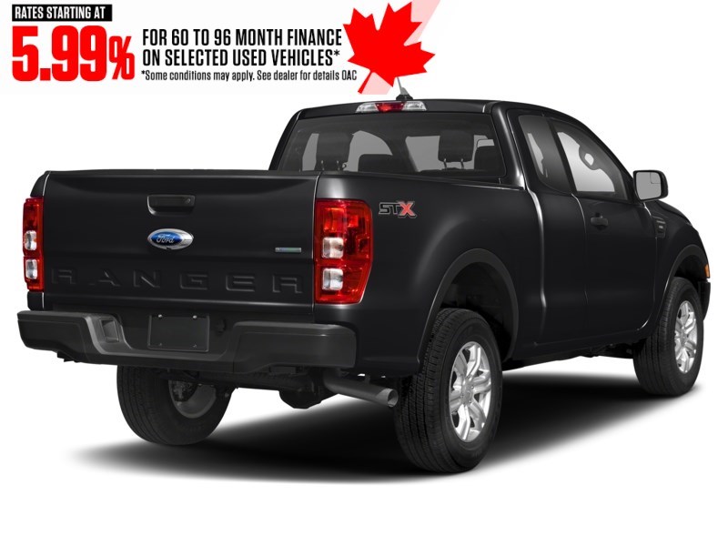 2021 Ford Ranger XL 4WD SuperCab 6' Box Shadow Black  Shot 2
