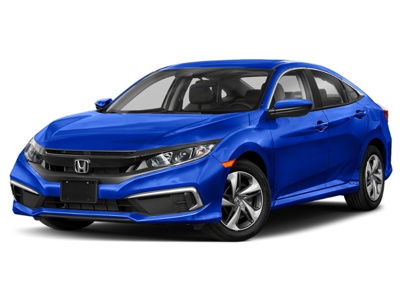 2020 Honda Civic LX CVT Aegean Blue Metallic  Shot 4