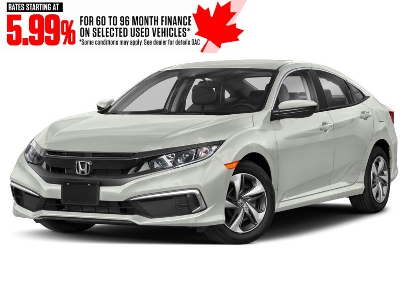 2019 Honda Civic LX CVT Platinum White Pearl  Shot 1