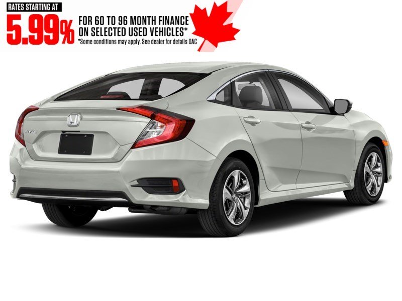 2019 Honda Civic LX CVT Platinum White Pearl  Shot 6