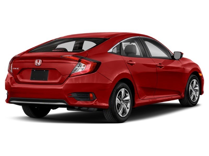 2021 Honda Civic LX CVT Rallye Red  Shot 2