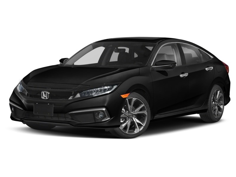 2019 Honda Civic Touring CVT Crystal Black Pearl  Shot 1