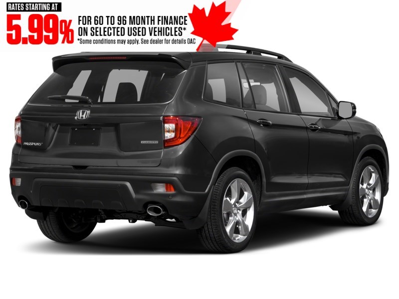 2019 Honda Passport Touring AWD Crystal Black Pearl  Shot 2