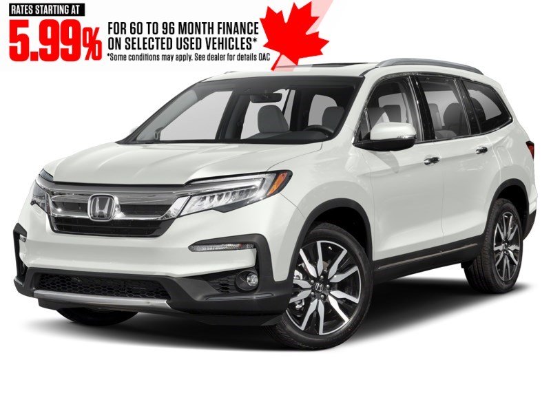 2021 Honda Pilot Touring 8-Passenger AWD Platinum White Pearl  Shot 1