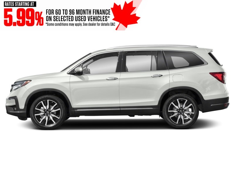 2021 Honda Pilot Touring 8-Passenger AWD Platinum White Pearl  Shot 3