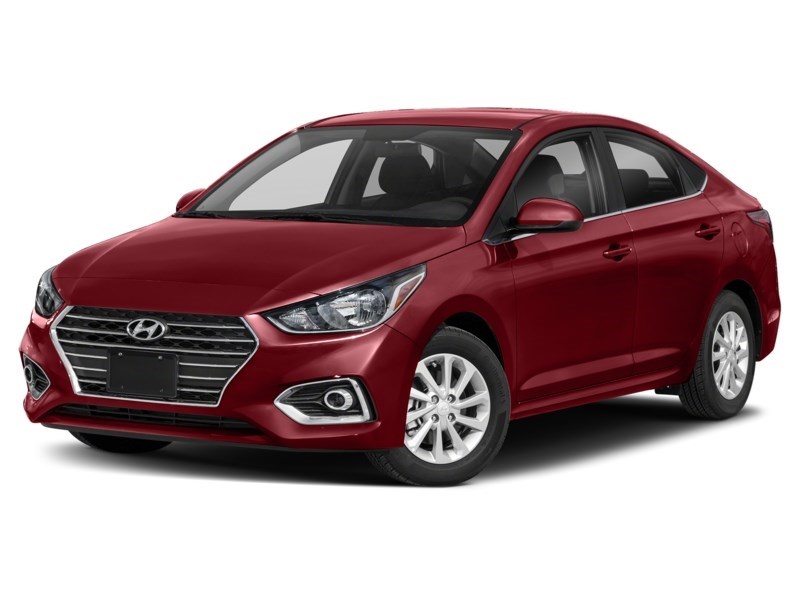 2019 Hyundai Accent 4 Door Preferred Auto Fiery Red  Shot 4
