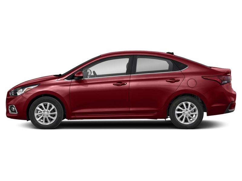 2019 Hyundai Accent 4 Door Preferred Auto Fiery Red  Shot 3
