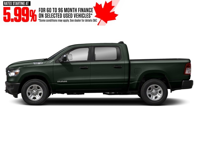2019 RAM 1500 Tradesman 4x4 Crew Cab 6'4" Box Black Forest Green Pearl  Shot 5