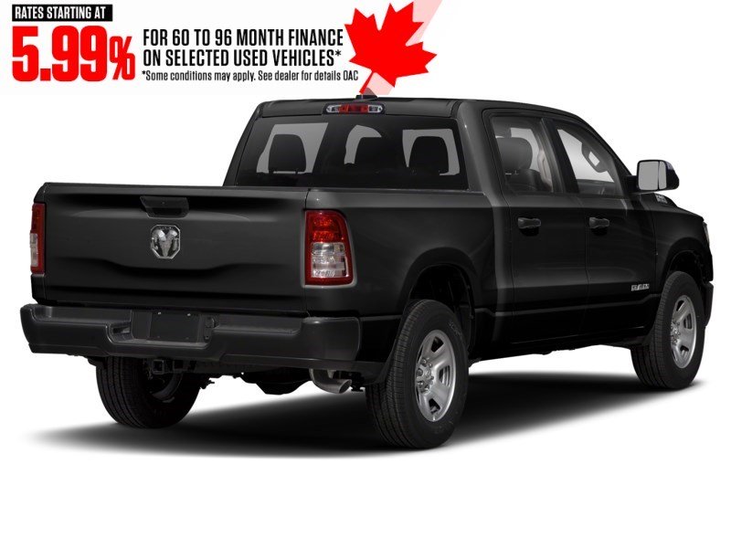 2019 RAM 1500 Tradesman 4x4 Crew Cab 6'4" Box Diamond Black Crystal Pearl  Shot 8