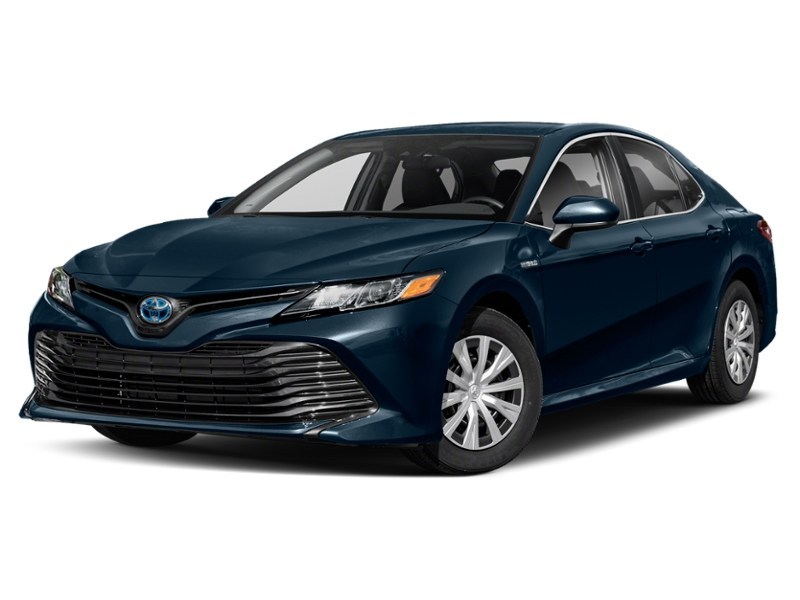 2019 Toyota Camry Hybrid Hybrid LE Auto Galactic Aqua Mica  Shot 4