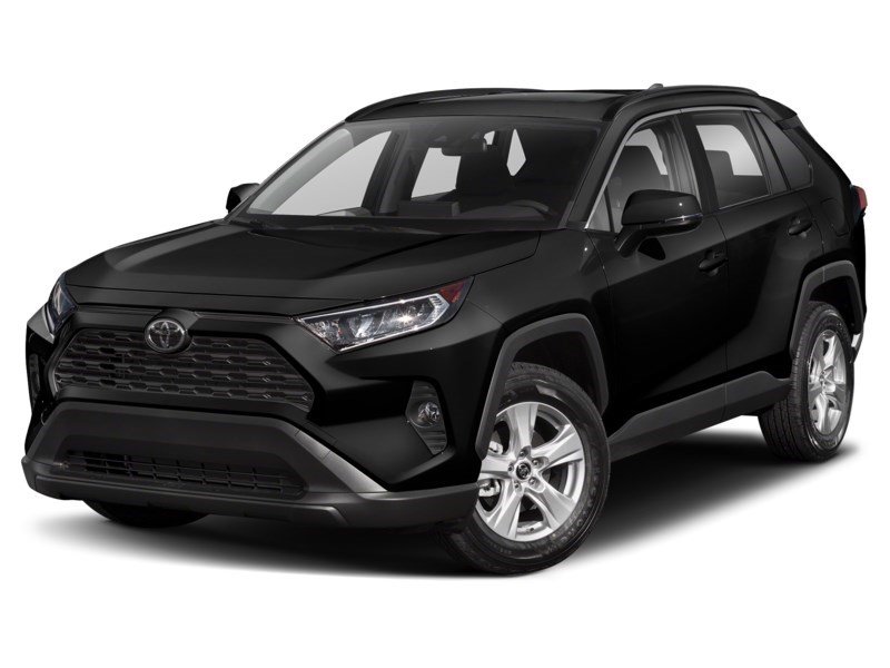 2021 Toyota RAV4 XLE AWD Midnight Black Metallic  Shot 4