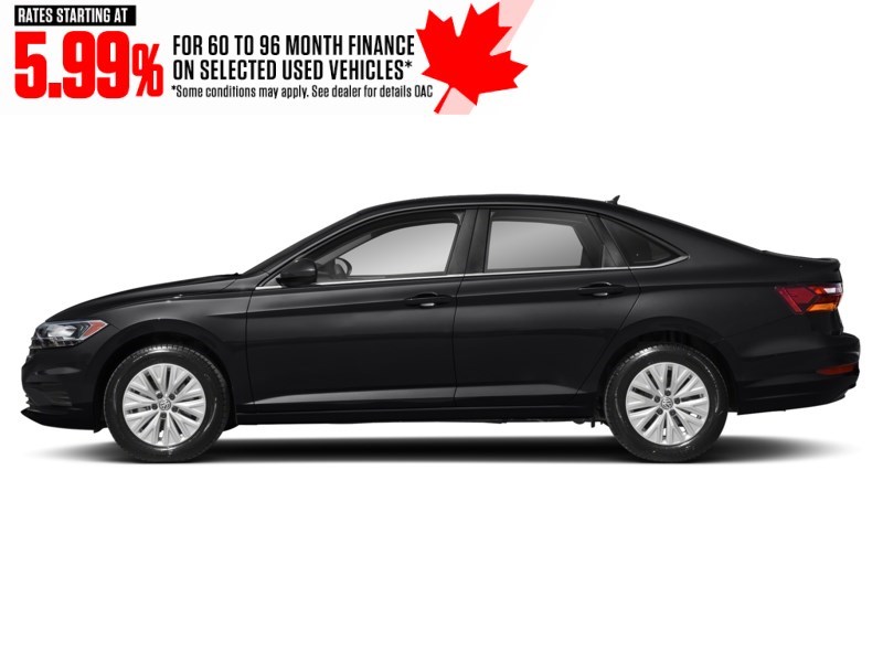 2021 Volkswagen Jetta Comfortline Auto Solid Black  Shot 3