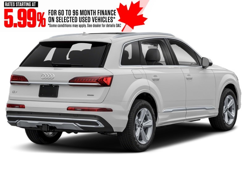 2022 Audi Q7 Progressiv 55 TFSI quattro Glacier White Metallic  Shot 6