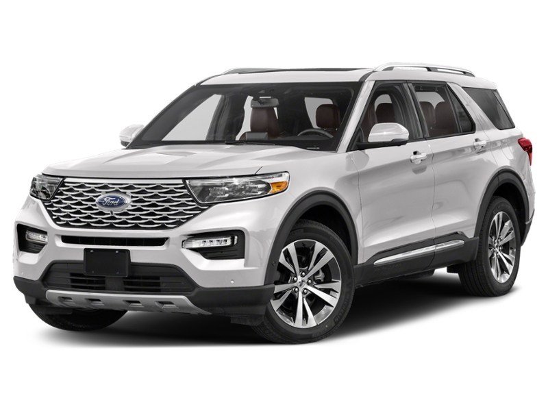 2020 Ford Explorer Platinum 4WD Star White Tri-Coat  Shot 5