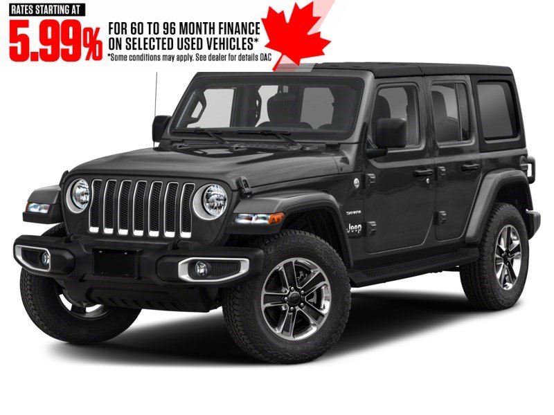 2019 Jeep Wrangler Unlimited Sahara 4x4 Black  Shot 1