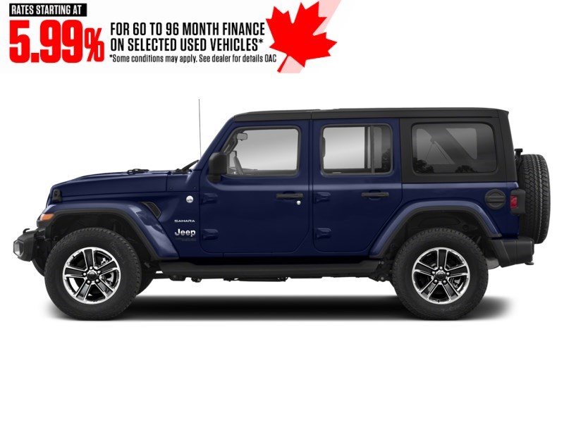 2020 Jeep Wrangler Unlimited Sahara 4x4 Ocean Blue Metallic  Shot 6