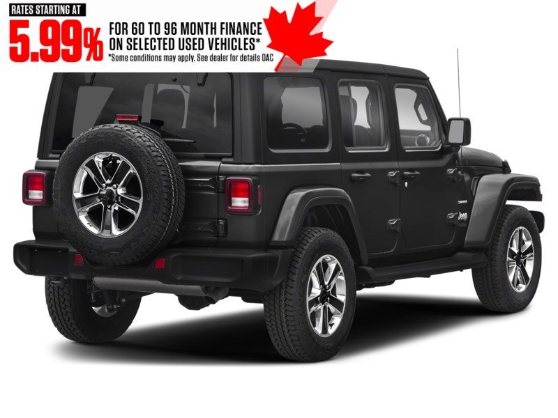 2019 Jeep Wrangler Unlimited Sahara 4x4 Black  Shot 6