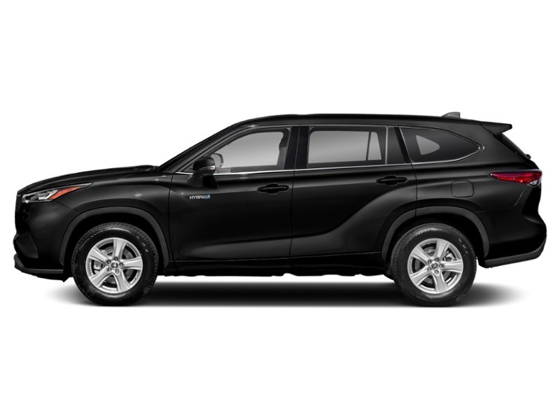 2022 Toyota Highlander Hybrid Hybrid LE AWD Midnight Black Metallic  Shot 3