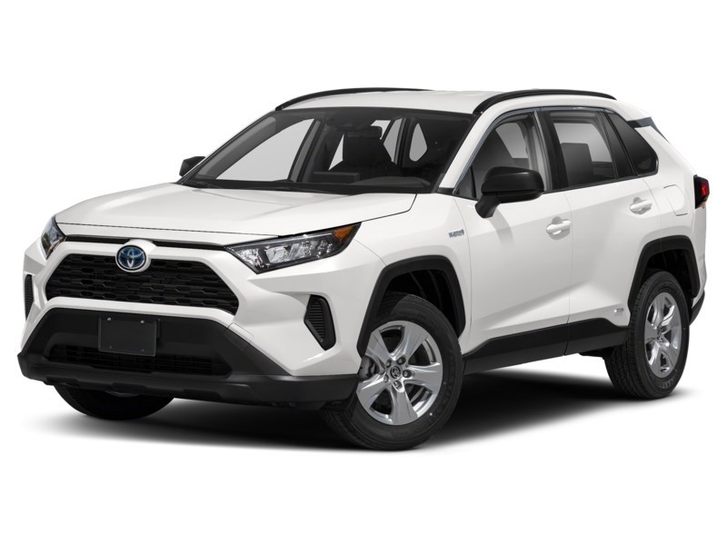 2019 Toyota RAV4 Hybrid AWD Hybrid LE Super White  Shot 1