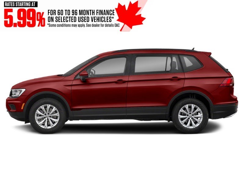 2020 Volkswagen Tiguan Trendline 4MOTION Ruby Red Metallic  Shot 3