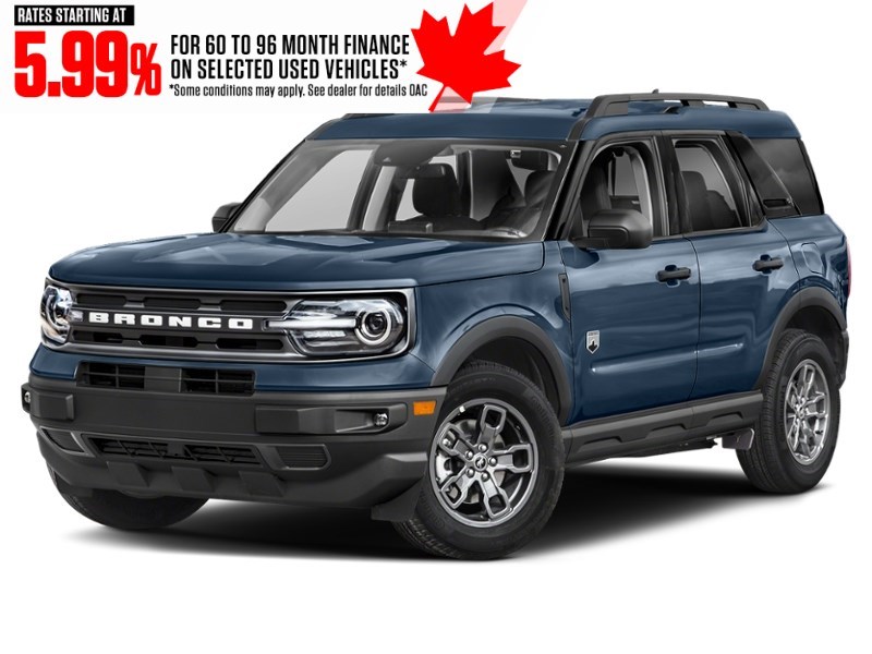 2024 Ford Bronco Sport Big Bend 4x4 Azure Grey Metallic Tri-Coat  Shot 3