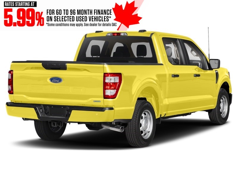 2022 Ford F-150 XL 4WD SuperCrew 5.5' Box Yellow  Shot 9