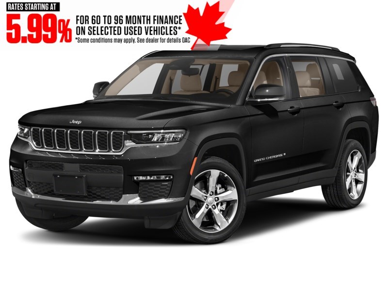 2021 Jeep Grand Cherokee L Limited 4x4 Diamond Black Crystal Pearl  Shot 1
