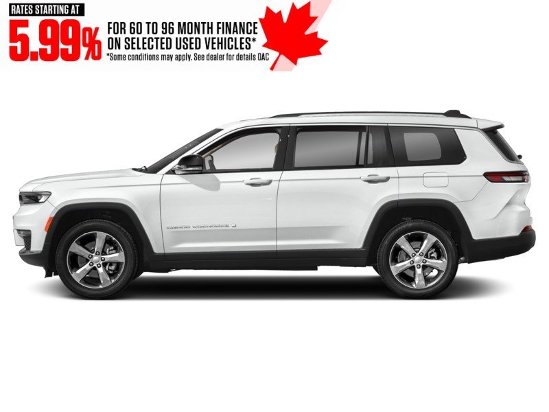 2021 Jeep Grand Cherokee L Limited 4x4 Bright White  Shot 3