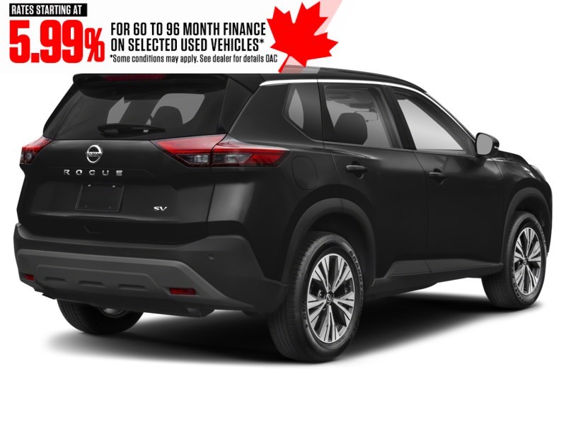 2023 Nissan Rogue AWD SV Moonroof Super Black  Shot 4
