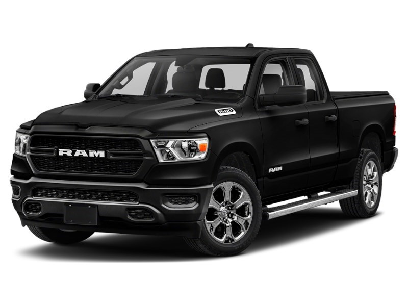2022 RAM 1500 Tradesman 4x4 Quad Cab 6'4" Box Diamond Black Crystal Pearlcoat  Shot 4
