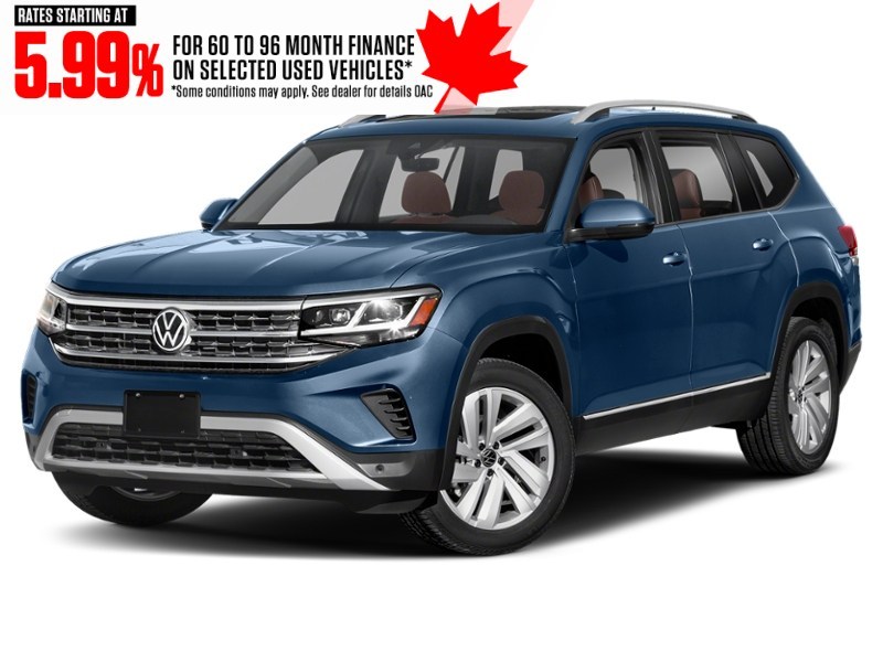 2023 Volkswagen Atlas Highline 3.6 FSI 4MOTION Tourmaline Blue Metallic  Shot 1