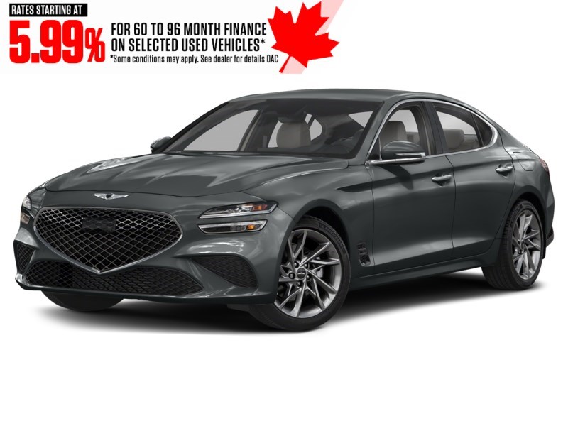 2022 Genesis G70 2.0T Advanced AWD Makalu Grey  Shot 4