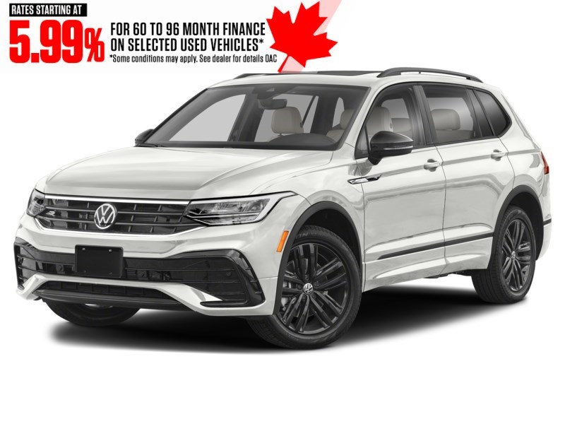 2022 Volkswagen Tiguan Comfortline R-Line Black Edition 4MOTION Oryx White Pearl  Shot 4