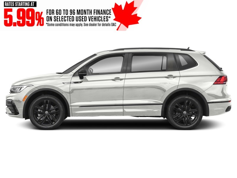2022 Volkswagen Tiguan Comfortline R-Line Black Edition 4MOTION Oryx White Pearl  Shot 3