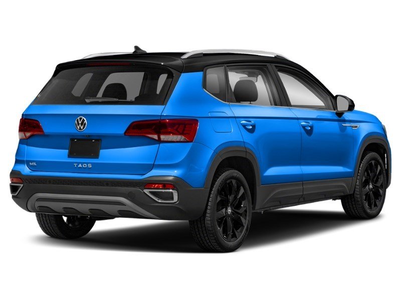 2024 Volkswagen Taos Highline 4MOTION Cornflower Blue Metallic/Black Roof  Shot 12