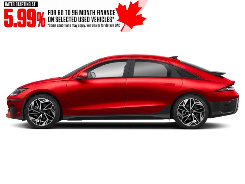 2024 Hyundai IONIQ 6 Preferred AWD Long Range Ultimate Red  Shot 5