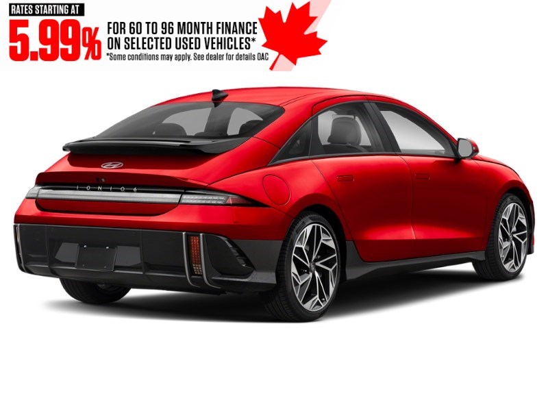 2024 Hyundai IONIQ 6 Preferred AWD Long Range Ultimate Red  Shot 6