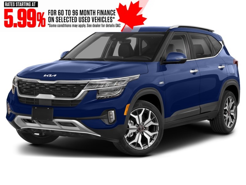 2023 Kia Seltos SX Turbo AWD w/Black Interior Dark Ocean Blue  Shot 1