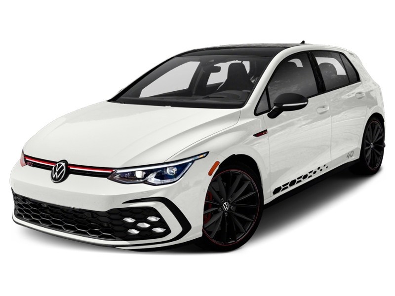2023 Volkswagen Golf GTI 40th Anniversary Manual Oryx White Pearl w/Black Roof  Shot 6